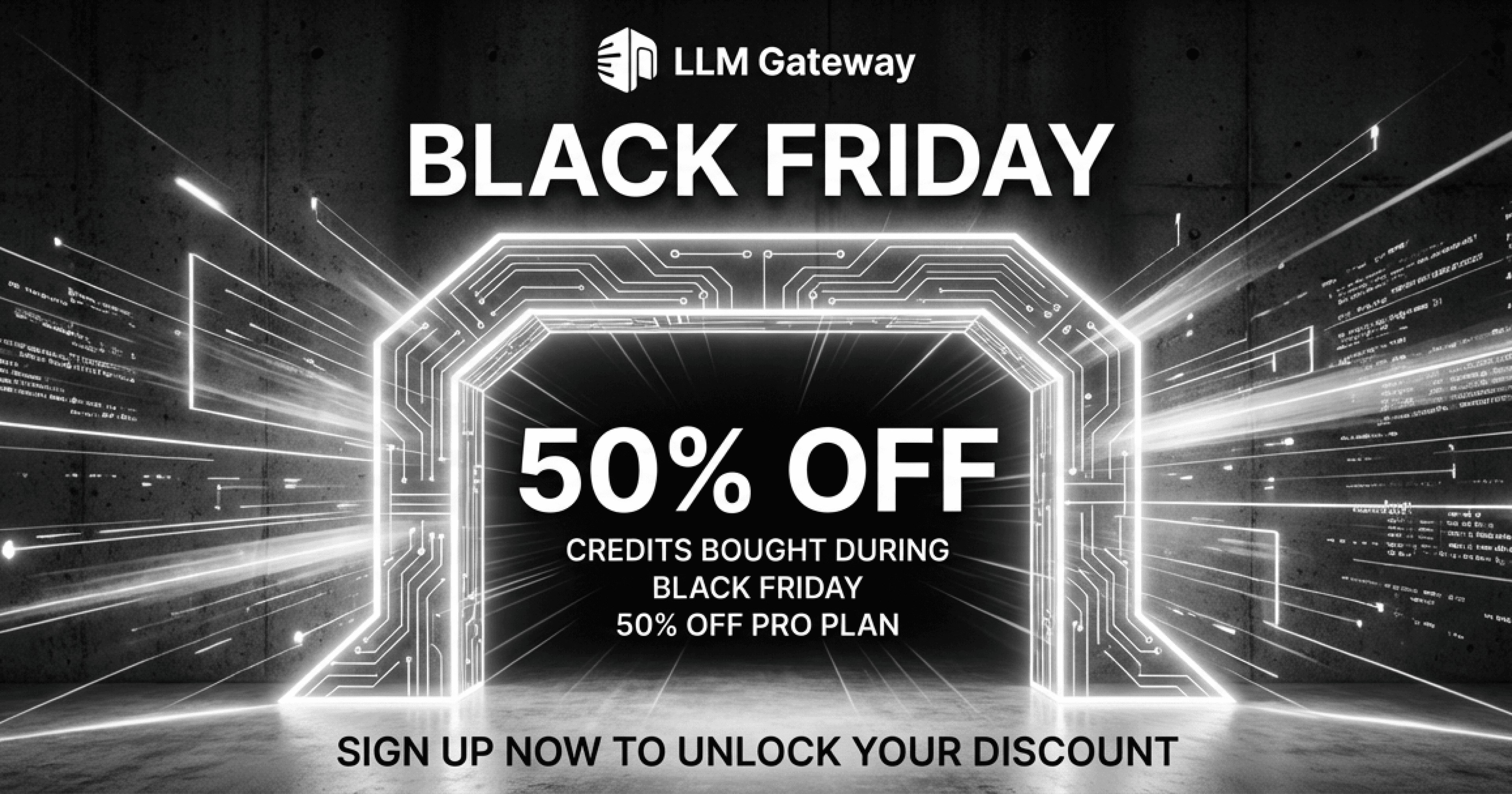 LLM Gateway Black Friday Credits Promotion